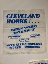 Vintage Cleveland Indians CLEVELAND WORKS! …NEW YORK DOESN’T Hankerchief - $19.75