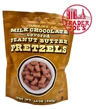 Trader Joe&#39;s Milk Chocolate Covered Peanut Butter Pretzels 12oz FREE SHI... - $12.25