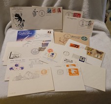 17 Postage Stamp Postmarked Envelopes Unused - $6.80