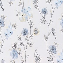 Ink Blue Flower Peel And Stick Removable Wallpaper Floral Vintage Contact Paper - £30.89 GBP
