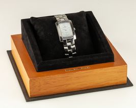 Baume & Mercier Hampton Ss Damen Quarz Uhr 65316 Saphir & Mop Ziffernblatt W/ - $1,227.85