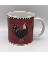 Country Quartet ROOSTER COFFEE MUG Cup Red SAKURA WARREN KIMBLE Tea Chicken - £8.64 GBP