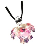 Pink Purple Sea Turtle Art Glass Blown Sea Animal - - £50.39 GBP