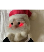 Stocking Plush Sings Santa Claus Is coming to town Gemmy Lights - $752.48 MXN