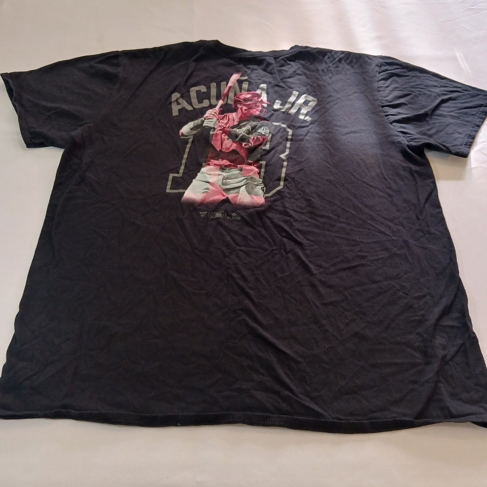 Fanatics Acuña Jr. #13 Men's Black Graphic T-Shirt Short Sleeve Size 2XL Item image 2