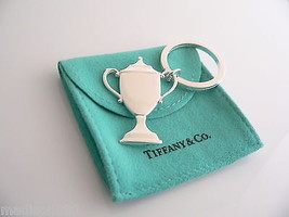 Tiffany &amp; Co Silver Trophy Key Ring Key Chain Keychain Winner Award Gift Love - £277.35 GBP