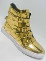 Men&#39;s J75 by Jump Zealot - Gold High Top Fashion Sneakers  - $150.00