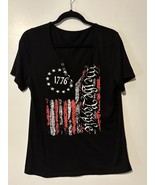 We the People 1776 American Flag Women&#39;s V-Neck T-shirt 4th of July Tee ... - €9,71 EUR