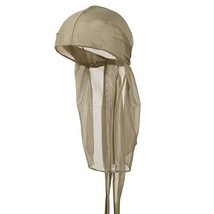 Wave Cap Tie Down Fashion Durag Cap You Choose Color Mens Womens (Tan) - £5.48 GBP