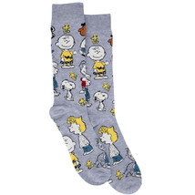 Peanuts Characters Men&#39;s Crew Socks Multi-Color - £10.34 GBP
