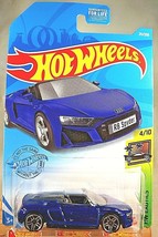 2021 Hot Wheels #211 HW Exotics 4/10 2019 AUDI R8 SPYDER Blue w/Chrome Pr5 Spoke - £6.06 GBP