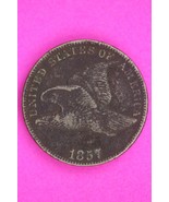 1857 Die of 1856 Flying Eagle Cent Penny Guaranteed Authentic Free Shipp... - €131,52 EUR