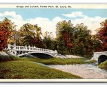 Bridge and Culvert Forest Park St Louis Missouri UNP WB Postcard Z10 - £1.54 GBP