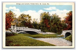 Bridge and Culvert Forest Park St Louis Missouri UNP WB Postcard Z10 - £1.52 GBP