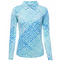 Nwt Ladies Ibkul Liz Jade Lavender Long Sleeve Polo Golf Shirt M &amp; Xxl - £47.84 GBP