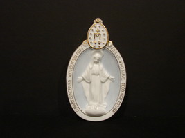 Rendering of Miraculous Medal by Lefton Fine China - $16.00