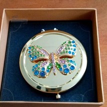 Monet Compact Double Mirror Butterfly - £13.82 GBP