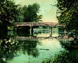 The Old Battle Ground Bridge Concord Massachusetts MA UDB Postcard - £3.08 GBP