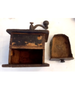Belmont Antique Coffee Mill No 2870 Rustic Primitive Decor Wooden Grinde... - $469.27 MXN