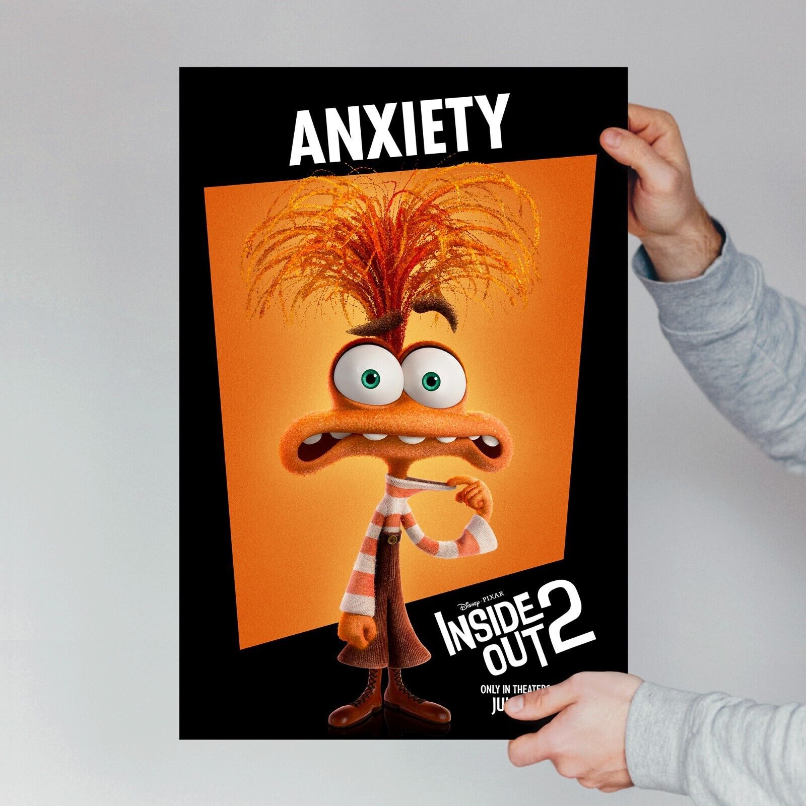Anxiety INSIDE OUT 2 movie poster - 2024 Film Wall Art Room Decor Gift for Kid