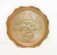 Vintage Round Iris Depression Glass Plate Serving Dish Platters - $17.81