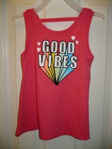 Wonder Nation Girls Swing Tank Top XX-Large (18) Pink Good Vibes New - £8.27 GBP