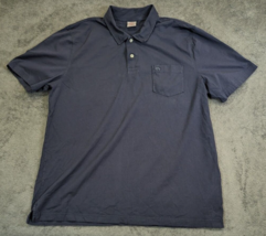 Brooks Brothers Men&#39;s Polo Shirt Pocket Navy Blue Short Sleeve Size XXL 2XL - $13.06