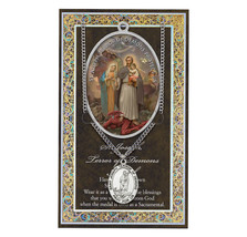 St. Joseph Terror of Demons Protect Us Necklace with Embossed Prayer Pamphlet - £14.98 GBP