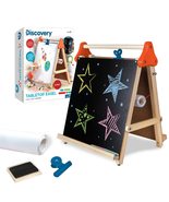 Discovery Kids 3-in-1 Tabletop Dry Erase Chalkboard Painting Art Easel, ... - £35.54 GBP