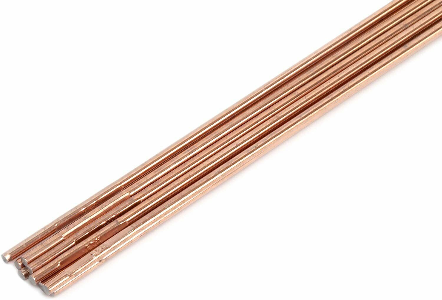 Forney 42327 Copper Coated Brazing Rod, 1/8-Inch-by-18-Inch, 10-Rods - £27.26 GBP