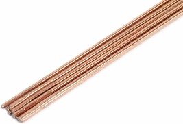 Forney 42327 Copper Coated Brazing Rod, 1/8-Inch-by-18-Inch, 10-Rods - £28.31 GBP