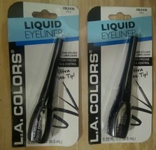 (2)  L.A. Colors Liquid Eyeliner All Day CBLE430 Black - Ultra Fine Tip!... - $10.15