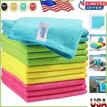Reinforced Microfiber Cleaning Rags – 12 Count, All Ages, Machine Washable - $13.16