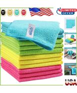 Reinforced Microfiber Cleaning Rags – 12 Count, All Ages, Machine Washable - $18.59 CAD