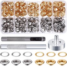 Grommet Kit 200 Sets Grommets Eyelets With 3 Pieces Install Tool Kit, 2 ... - $15.19