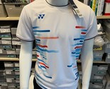 YONEX 22FW Men&#39;s Badminton T-Shirts Sports Top Tee White [US:XS] NWT 102... - $45.81
