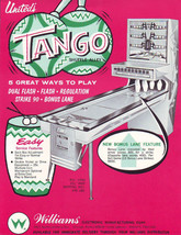 Tango Arcade Flyer 1966 United Original NOS Shuffle Alley Bowling Game 8.5&quot; x11&quot; - £16.34 GBP