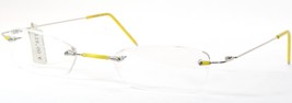 NO STRESS NS90 C134 Yellow / Silver UNIQUE RARE EYEGLASSES 50-23-135mm I... - $74.25
