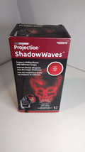 LED Lightshow Projection Shadow Waves Red Skull Halloween - £14.59 GBP