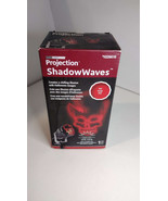 LED Lightshow Projection Shadow Waves Red Skull Halloween - £14.63 GBP