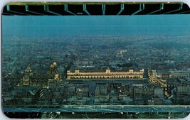 Night View of the Zocalo looking Eastward from the Muralto Mexico City Postcard - £6.19 GBP