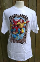 NOS Vintage 1994 Megaton Man Captain Everything Comic Graphitti T Shirt ... - $473.67 MXN