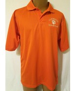 CLEMSON UNIVERSITY Grounds Crew Orange Embroidered Polo SHIRT M Tigers F... - $276.16 MXN