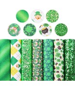 St Patrick&#39;s Day Faux Leather Sheets Multicolor Glitter Leather 8&quot; x 13&quot;... - $20.31 CAD