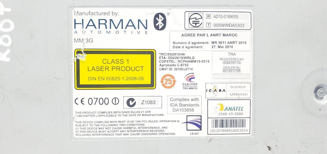 2011 2012 2013 2014 2015 2016 Audi A8 OEM Multimedia CD Player 4H0035746f Item image 9