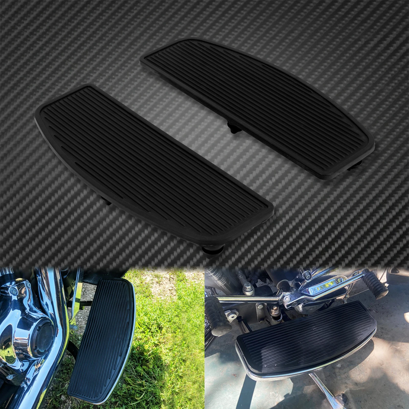 Motorcycle Rider Driver Floords Foot ds Inserts Footpeg Pedal  Harley Touring Ro - £208.42 GBP