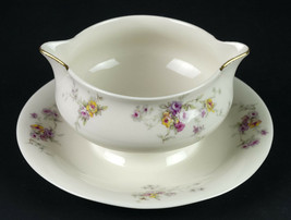 Theodore Haviland Antoine Gravy or Sauce Boat w Attached Underplate, Vintage - $65.00