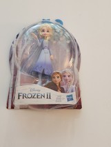 NEW - Hasbro Disney Frozen 2: Elsa Doll with Removable Cape 4.25&quot; - £9.22 GBP