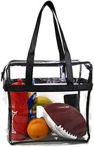 Deluxe Clear Tote Bag w/Zipper, NFL Stadium Approved Security Bag, 12x12... - $17.81