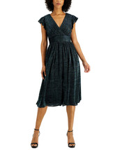 Aidan by Aidan Mattox V-Neck Gathered Midi Dress, Size 12 - $123.75